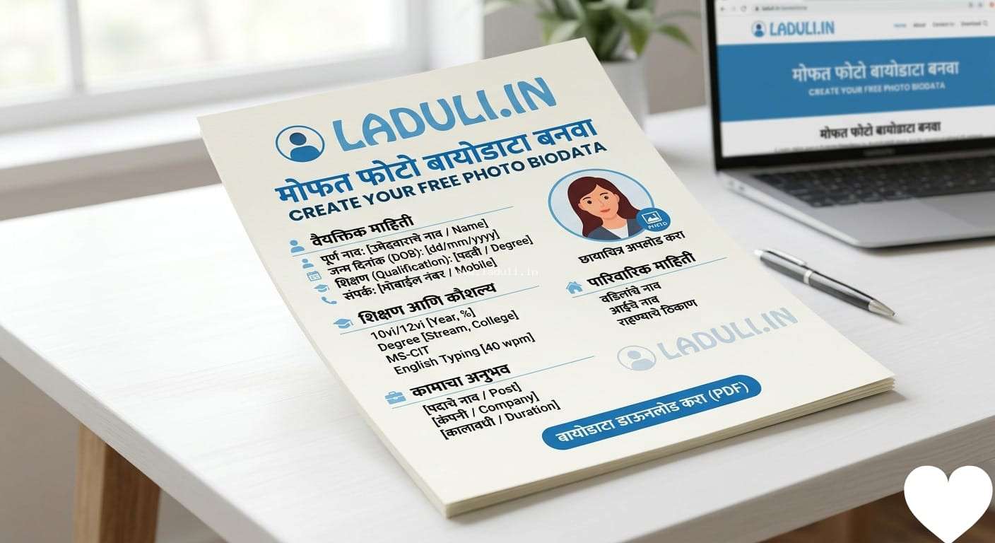 Professional Biodata Maker Online | Educational & Marriage Biodata (laduli.in)